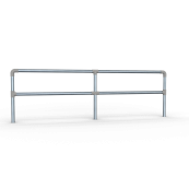 Barriers | Steel tubes and | connectives | Vertical tube length: 1500 mm with cap